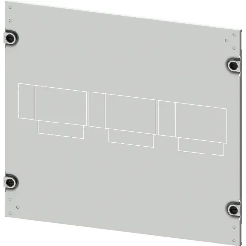 Günstig Blende, rechteckig, Stahlblech, (B x H x T) 600 x 450 x 10 mm, lichtgrau, 8PQ2045-6BA11