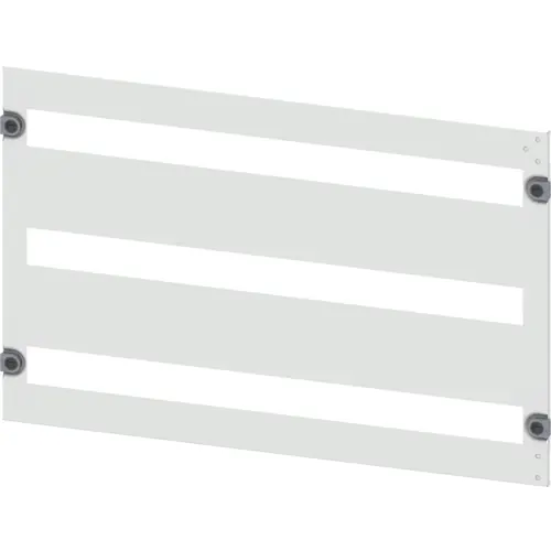 Blende Installationseinbaugeräte, rechteckig, Stahlblech, (B x H x T) 800 x 450 x 10 mm, 3x35 TE, lichtgrau, 8PQ2045-8BA02 Sonderaktion