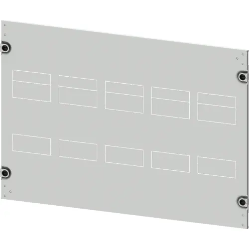 Blende, rechteckig, Stahlblech, (B x H x T) 800 x 500 x 10 mm, lichtgrau, 8PQ2050-8BA12 Neu