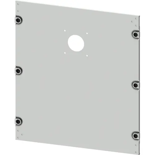 Begrenztes Angebot Blende, rechteckig, Stahlblech, (B x H x T) 600 x 550 x 10 mm, lichtgrau, 8PQ2055-6BA02