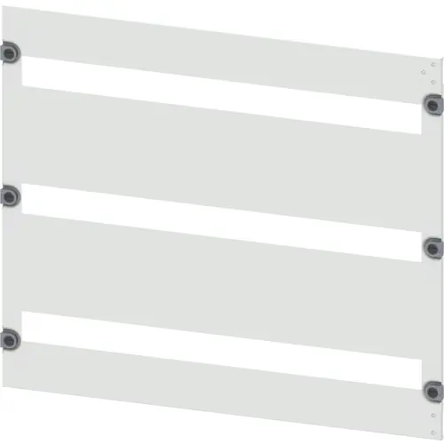 Kostenloser Versand Blende Installationseinbaugeräte, rechteckig, Stahlblech, (B x H x T) 800 x 600 x 10 mm, 3x35 TE, lichtgrau, 8PQ2060-8BA02