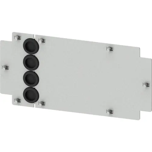 Schneller Versand Abdeckkappe, mit Kabeleinführung, Stahlblech, verzinkt, (B x H x T) 281 x 150 x 10 mm, für Kompaktleistungsschalter 3VA, 8PQ5000-4BA80