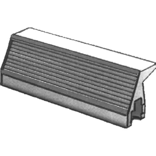 Griffleiste, Aluminium-Druckguss, (L x B x H) 70.6 x 12 x 14 mm, 14 TE, silbermatt, 10036047 Schneller Versand