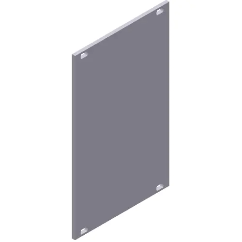 Frontplatte, Aluminium-Druckguss, (B) 40.3 mm, 8 TE, silber, 10065036 Sichere Zahlung