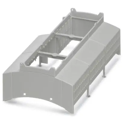 Top-Preis Gehäuseoberteil, PC, (B x H x T) 161.6 x 89.7 x 54.85 mm, 9 TE, lichtgrau, für Gehäuse, 2201450