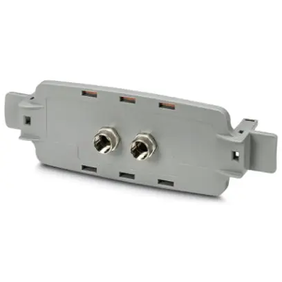 Frontplatte, PC, (B x H x T) 196 x 34 x 62 mm, grau, 1050384 Schneller Versand