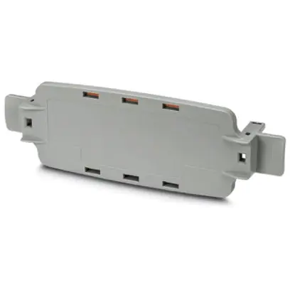 Frontplatte, PC, (B x H x T) 196 x 34 x 62 mm, grau, 1050386 Letzte Chance