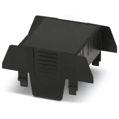 Echt Gehäuseoberteil, ABS, (B x H x T) 52.6 x 75 x 36.95 mm, schwarz, für Gehäuse, 2201752