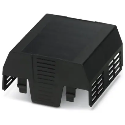 Neu Gehäuseoberteil, ABS, (B x H x T) 70.1 x 74.65 x 36.95 mm, schwarz, für Gehäuse, 2201837