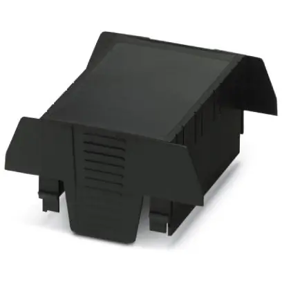 Letzte Chance Gehäuseoberteil, ABS, (B x H x T) 70.1 x 74.65 x 36.95 mm, schwarz, für Gehäuse, 2201831