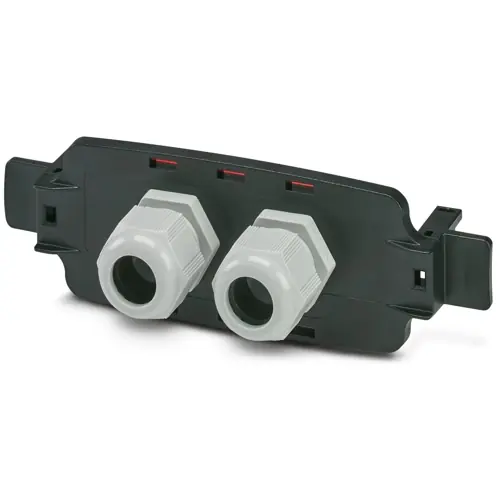 Bestseller Frontplatte, rechteckig, PC, (B x H x T) 196 x 34 x 62 mm, schwarz, 1135275