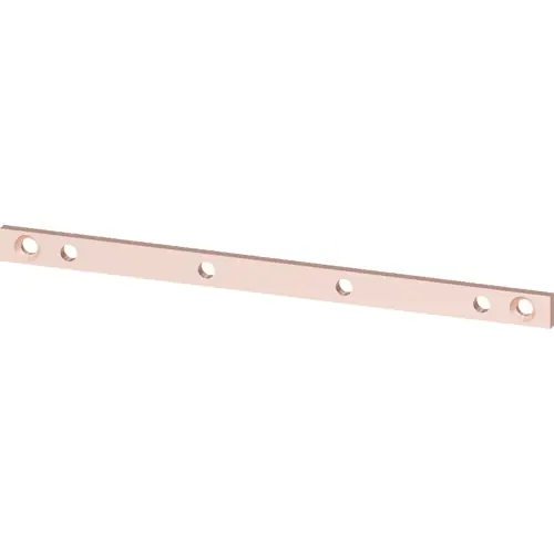 Verteilschiene, 630 A, mit Einpressmuttern, Cu, (L x B x H) 460 x 30 x 10 mm, für NH00 Lasttrennleisten, 8GK9735-1KK20 Must-Have