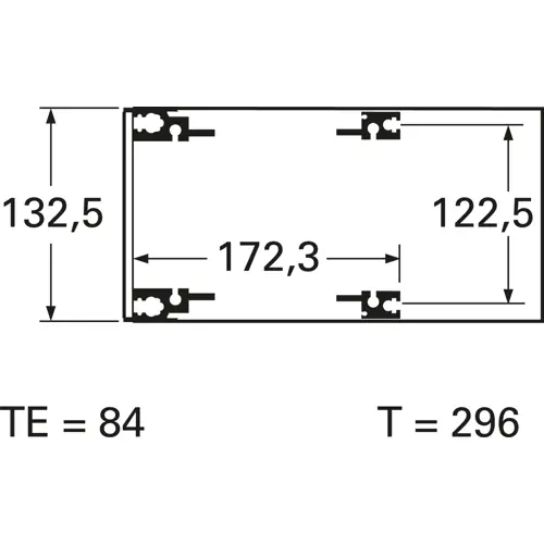Direkt Vom Hersteller Baugruppenträger, mit Griff, chromatiert, Aluminium-Druckguss, (L x B x H) 296 x 427 x 133 mm, 84 TE, 245-316-21
