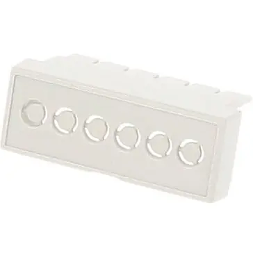 Neu Klemmenabdeckung, DIN 2, ABS/PC, (L x B x H) 35 x 14 x 20 mm, grau, für DIN-Schienen-Gehäuse, 1597D2MTCKO