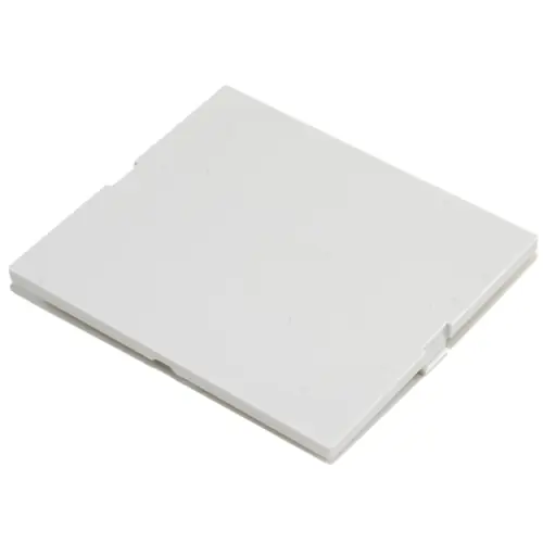 Finale Aktion Abdeckung, DIN 3, flach, ABS/PC, (L x B x H) 49 x 42 x 2 mm, grau, für DIN-Schienen-Gehäuse, 1597D3MPH