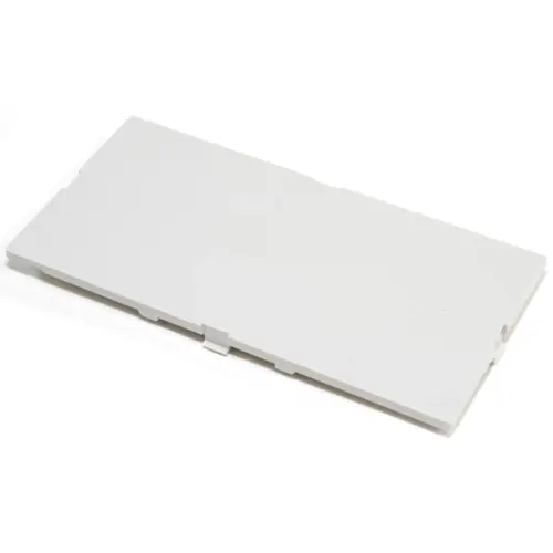 Abdeckung, DIN 5, flach, ABS/PC, (L x B x H) 84 x 42 x 2 mm, grau, für DIN-Schienen-Gehäuse, 1597D5MPH Abverkauf