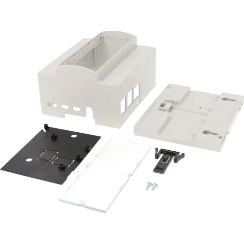 Wochenendangebot DIN-Schienengehäuse, ABS/PC, (L x B x H) 90 x 106 x 62 mm, grau, für RASPBERRY PI 4, 1597KIT6MPI4