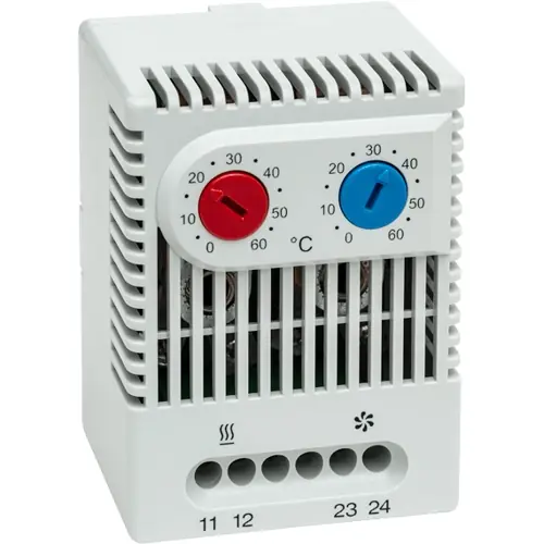 Thermostat, Schließer/Schließer, 0-60 °C/0-60 °C, Kunststoff, (B x H x T) 50 x 67 x 46 mm, lichtgrau, 01176.0-00 Neue Kollektion