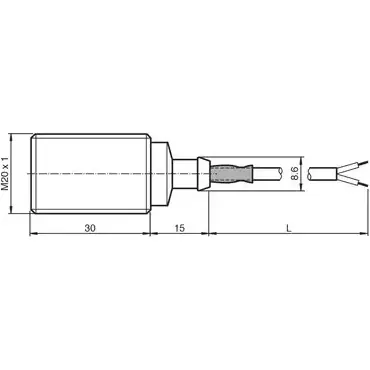 Induktiver Sensor, 2-Draht, Einbaumontage, bündig, 1 Öffner, 451302 Direktkauf