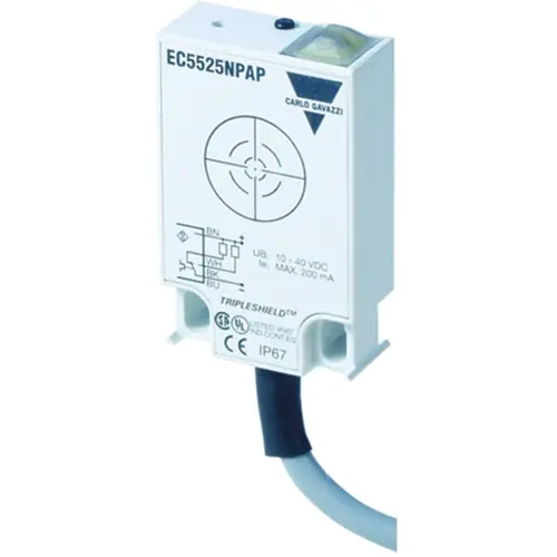 Kapazitiver Sensor, PNP, Einbaumontage, nicht bündig, 1 Schließer, 40 V (DC), 200 mA, EC5525PPAP Mega-Angebot