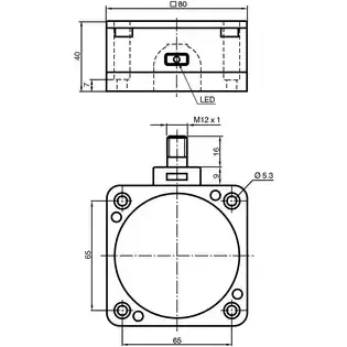 Induktiver Sensor, 2-Draht, Aufbaumontage, nicht bündig, 1 Öffner, 70133127 Neu Im Sortiment