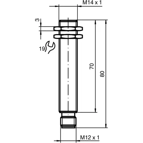 Neue Kollektion Induktiver Sensor, 2-Draht, Einbaumontage, bündig, 1 Öffner, 70133197