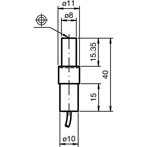 Induktiver Sensor, 2-Draht, Einbaumontage, bündig, 1 Öffner, 70133345 Nur Für Kurze Zeit