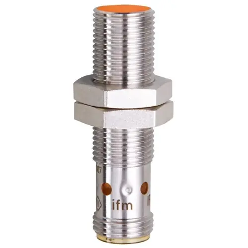 Induktiver Sensor, PNP, Einbaumontage M12, bündig, 1 Schließer, 30 V (DC), 100 mA, IFS204 Letzte Chance