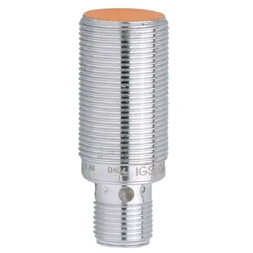 Induktiver Sensor, PNP, Einbaumontage M18, bündig, 1 Schließer, 30 V (DC), 100 mA, IGS204 Neuheit