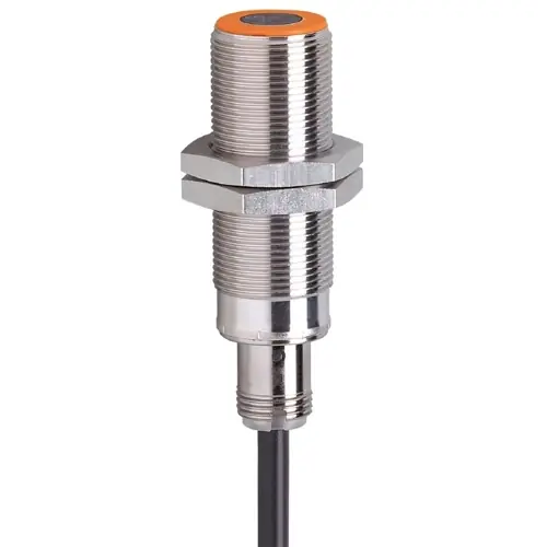 Induktiver Sensor, PNP, Einbaumontage M18, bündig, 1 Schließer, 30 V (DC), 100 mA, IG7104 Preisknaller