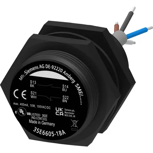 Reedschalter, Magnet, Aufbaumontage, 1 Schließer + 1 Öffner, 10 W, 100 V (DC), 400 mA, 3SE6605-1BA Rabatt