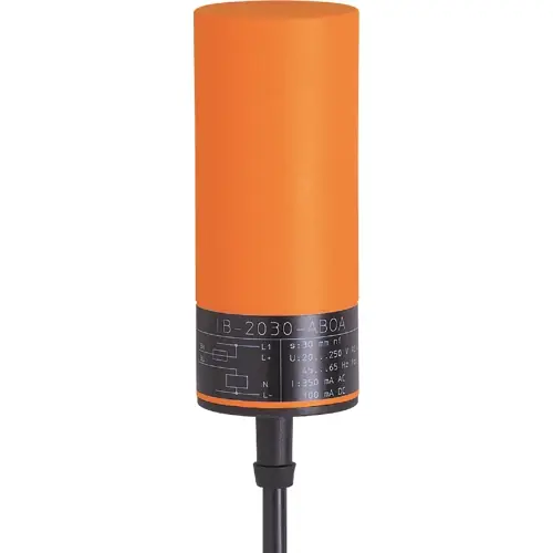 Induktiver Sensor, PBT, Einbaumontage, nicht bündig, 1 Schließer, 250 V (DC), 100 mA, IB0090 Highlight