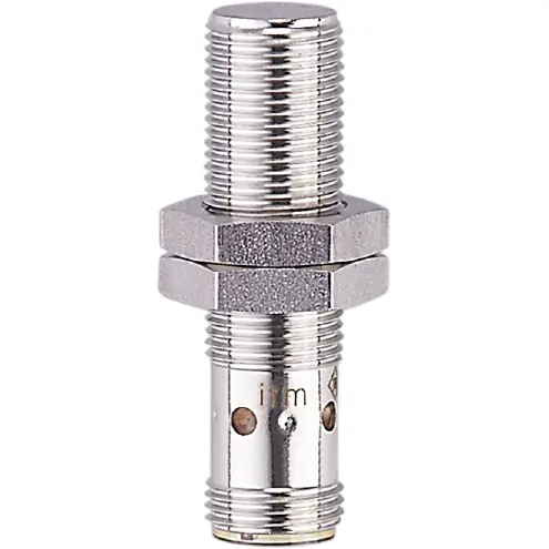 Induktiver Sensor, PNP, Einbaumontage M12, bündig, 1 Schließer, 30 V (DC), 100 mA, IF509A Echt