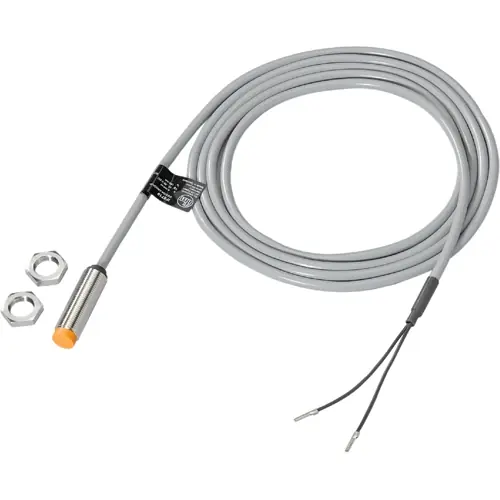 Induktiver Sensor, PNP/NPN, Einbaumontage M12, nicht bündig, 1 Schließer, 36 V (DC), 150 mA, IF5719 Markenprodukt