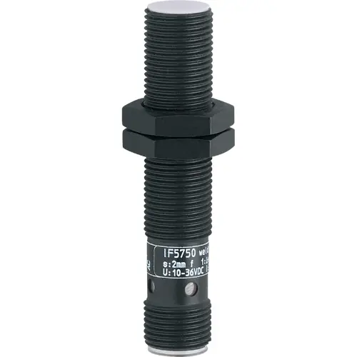 Induktiver Sensor, PNP, Einbaumontage M12, bündig, 1 Schließer, 36 V (DC), 250 mA, IF5750 Billig