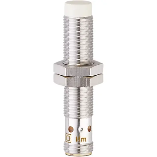 Induktiver Sensor, PNP, Einbaumontage M12, nicht bündig, 1 Schließer, 30 V (DC), 200 mA, IF5811 Markenware