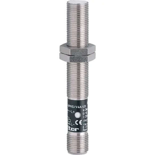 Induktiver Sensor, PNP, Einbaumontage M12, bündig, 1 Schließer, 36 V (DC), 250 mA, IF5851 Aktuell