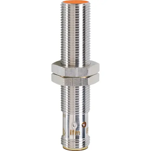 Induktiver Sensor, NPN, Einbaumontage M12, bündig, 1 Schließer, 30 V (DC), 100 mA, IF7102 Aktuell