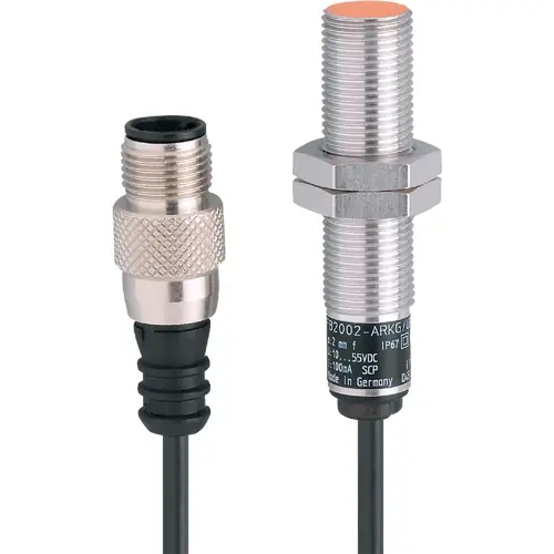 Induktiver Sensor, PNP/NPN, Einbaumontage M12, bündig, 1 Schließer, 55 V (DC), 100 mA, IF9920 Neu