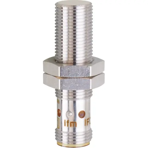 Induktiver Sensor, PNP, Einbaumontage M12, bündig, 1 Schließer, 30 V (DC), 100 mA, IFC204 Neu Im Sortiment