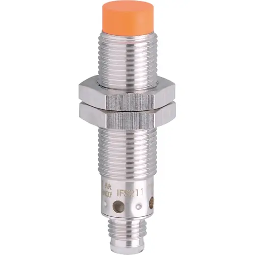 Markenware Induktiver Sensor, PNP, Einbaumontage M12, nicht bündig, 1 Schließer, 36 V (DC), 100 mA, IFS211