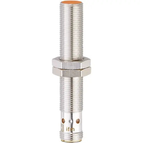 Preiswert Induktiver Sensor, PNP, Einbaumontage M12, bündig, 1 Schließer, 30 V (DC), 100 mA, IFS212