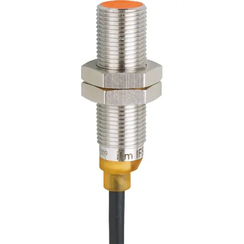 Induktiver Sensor, NPN, Einbaumontage M12, bündig, 1 Schließer, 30 V (DC), 100 mA, IFS258 Expressversand