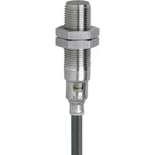Saisonangebot Induktiver Sensor, PNP, Einbaumontage M12, bündig, 1 Schließer, 36 V (DC), 100 mA, IFT206