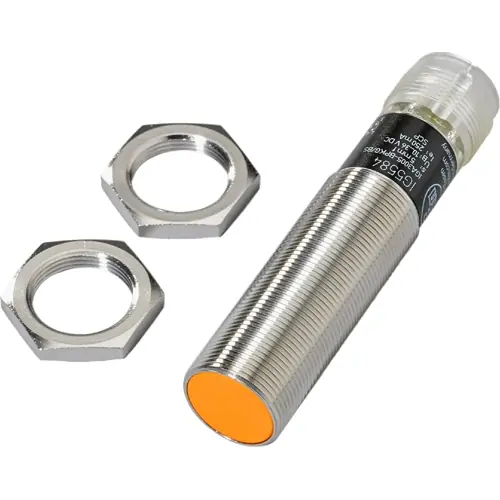 Induktiver Sensor, PNP, Einbaumontage M18, bündig, 1 Schließer, 36 V (DC), 250 mA, IG5584 Schneller Versand