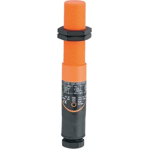 Sonderangebot Induktiver Sensor, PNP/NPN, Einbaumontage M18, nicht bündig, 1 Schließer + 1 Öffner, 55 V (DC), 400 mA, IG5719