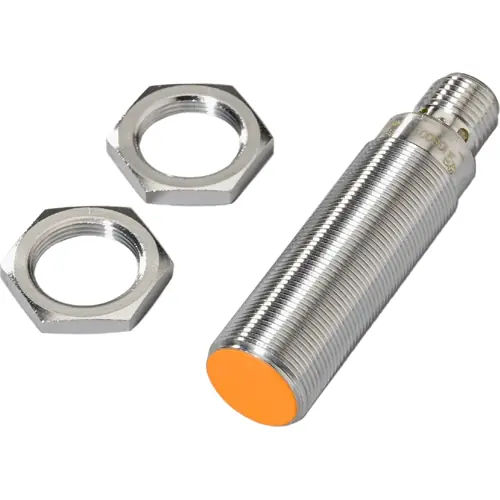 Induktiver Sensor, Messing weißbronze-beschichtet, Einbaumontage M18, bündig, 1 Schließer, 140 V (DC), 200 mA, IGS001 Garantierte Lieferung