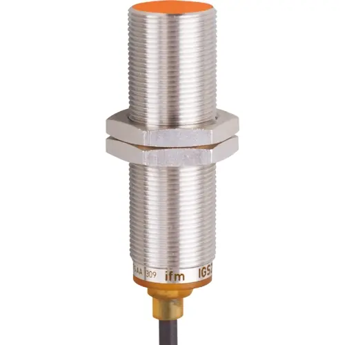 Kostenfreie Lieferung Induktiver Sensor, PNP, Einbaumontage M18, bündig, 1 Schließer, 30 V (DC), 100 mA, IGS244