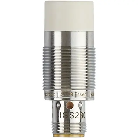 Zertifiziert Induktiver Sensor, PNP, Einbaumontage M18, nicht bündig, 1 Öffner, 30 V (DC), 100 mA, IGS293