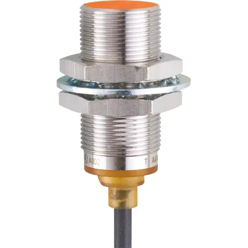 Preisknaller Induktiver Sensor, PNP/NPN, Einbaumontage M18, bündig, 1 Schließer, 30 V (DC), 100 mA, IGS708